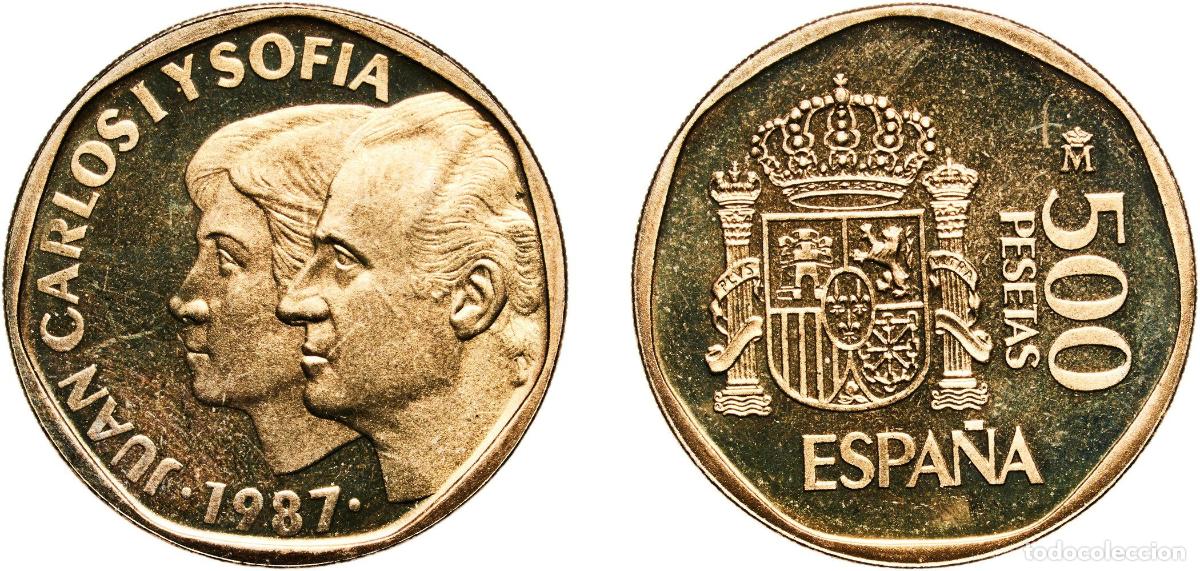Monedas de Espa&ntilde;a: Spain Kingdom 1987 M 500 Pesetas - Juan Carlos I Aluminium bronze (88.4% copper, 5% nickel, 5% alum