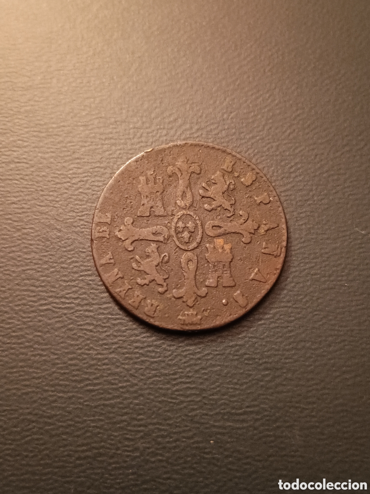 Monedas de Espa&ntilde;a: MONEDA ISABEL II 8 MARAVEDIS 1838 SEGOVIA - Foto 2