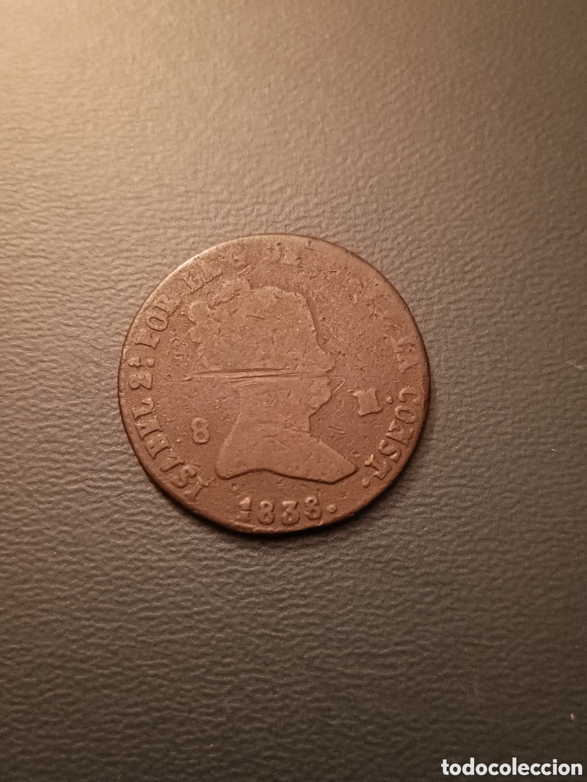 Monedas de Espa&ntilde;a: MONEDA ISABEL II 8 MARAVEDIS 1838 SEGOVIA