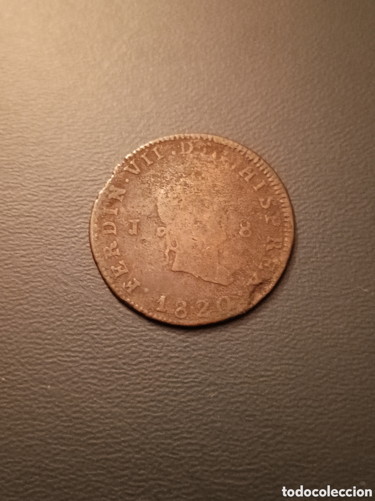 Monedas de Espa&ntilde;a: MONEDA DE FERNANDO VII 8 MARAVED&Iacute;S 1820 JUBIA