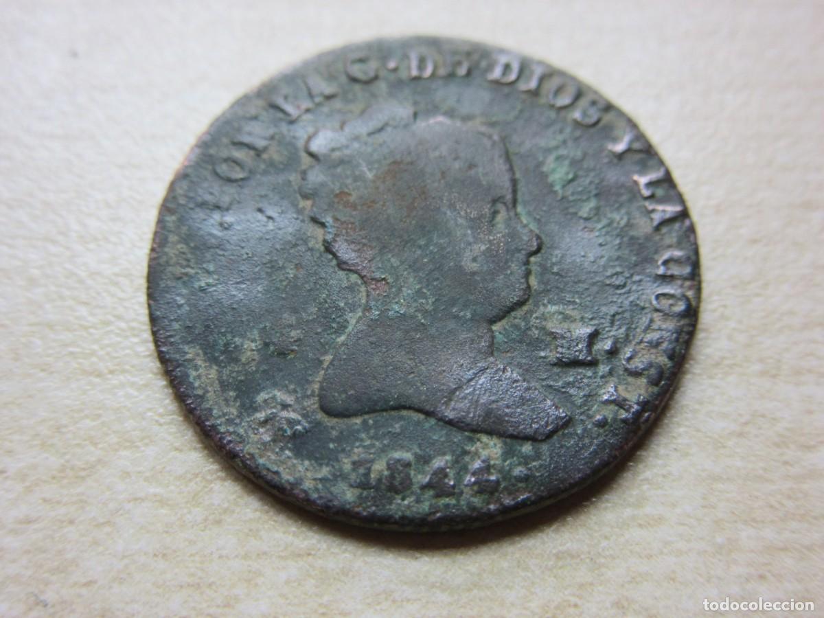 Monedas de Espa&ntilde;a: 4 maraved&iacute;s de Isabel II ceca Segovia Fechada 1844