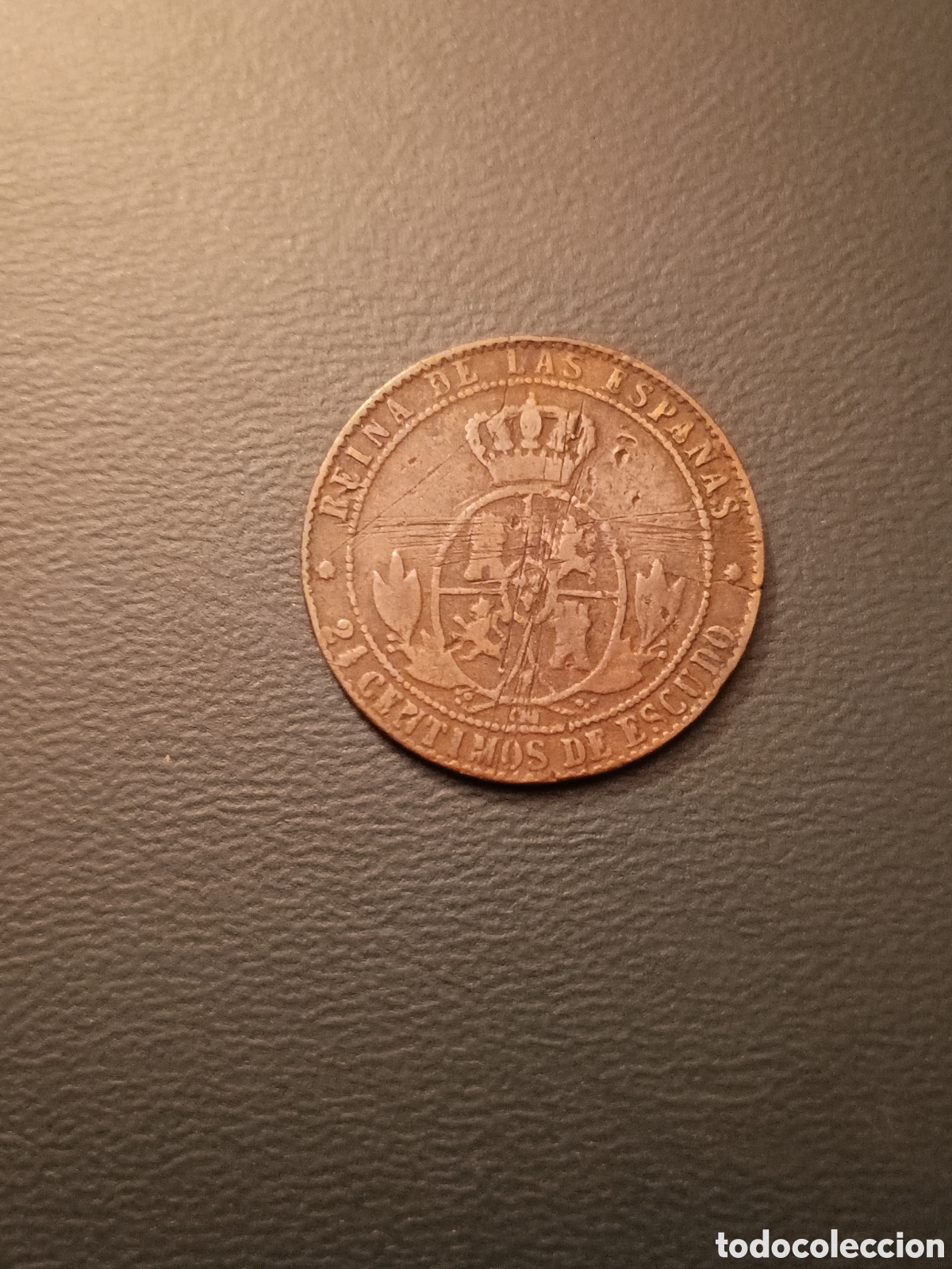 Monedas de Espa&ntilde;a: MONEDA ISABEL II - 2 1/2 CENTIMOS DE ESCUDO 1867 - Foto 2