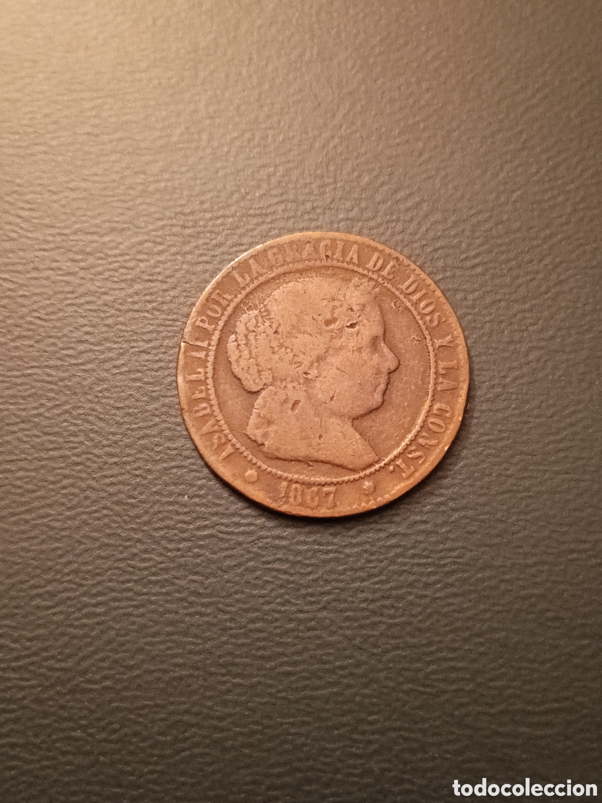 Monedas de Espa&ntilde;a: MONEDA ISABEL II - 2 1/2 CENTIMOS DE ESCUDO 1867
