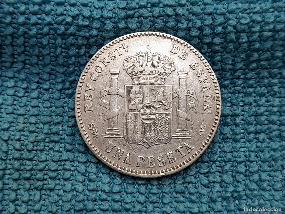 Monedas de Espa&ntilde;a: Alfonso XIII, 1 Peseta 1901 SM.V.
