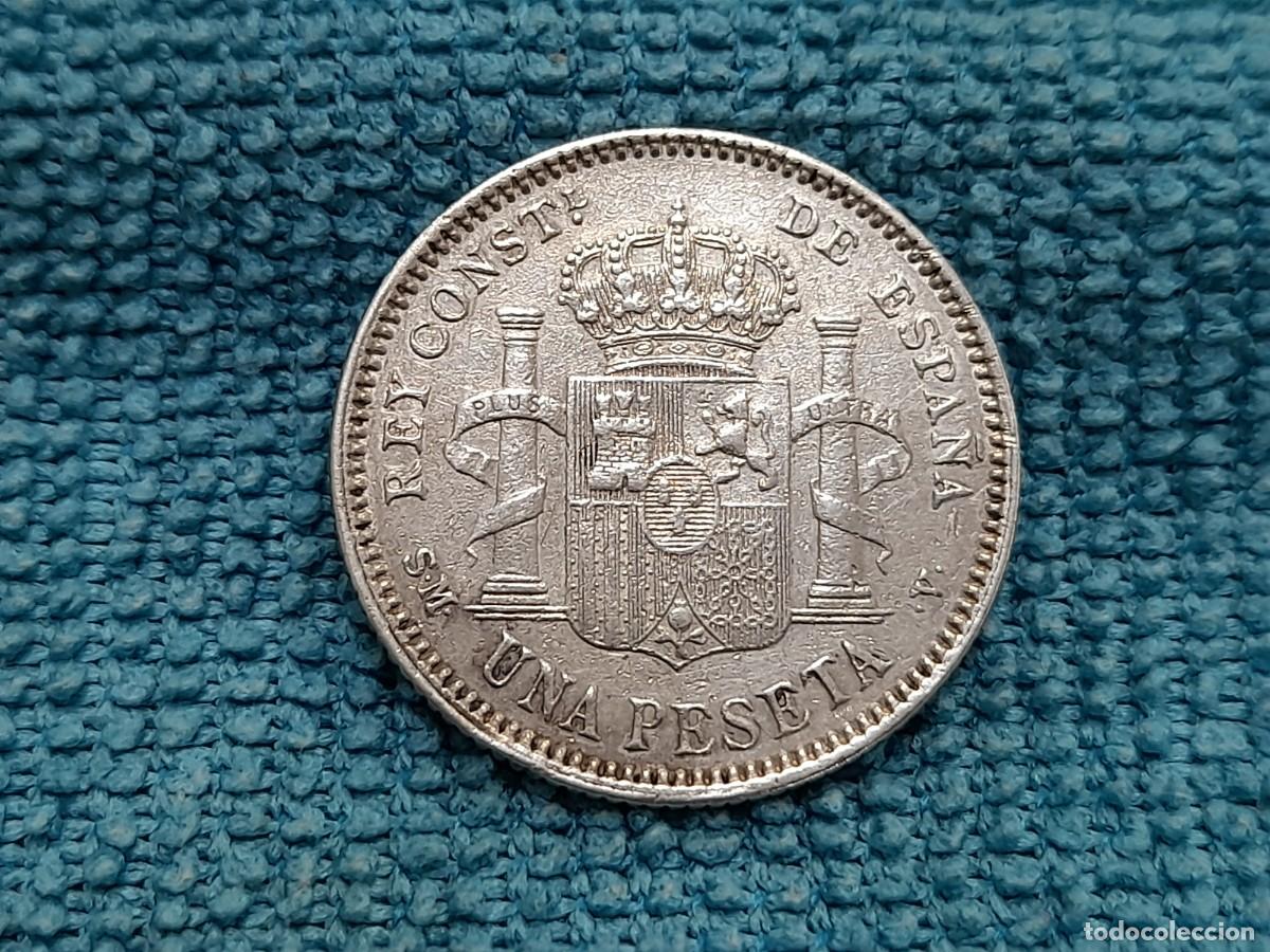 Monedas de Espa&ntilde;a: Alfonso XIII, 1 Peseta 1904, SM.V. *19*04