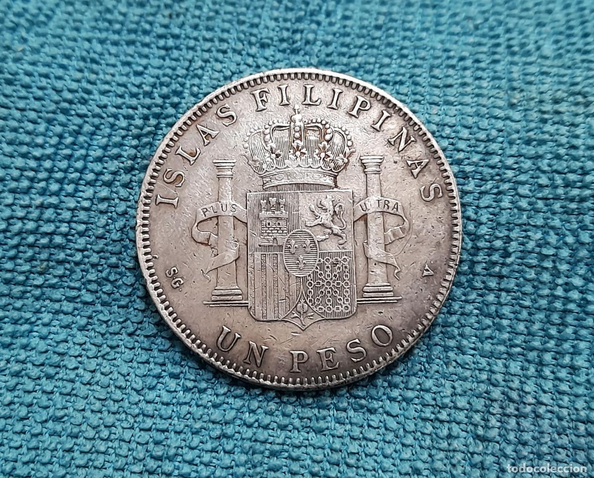 Monedas de Espa&ntilde;a: Alfonso XIII, 1 Peso 1897, Filipinas