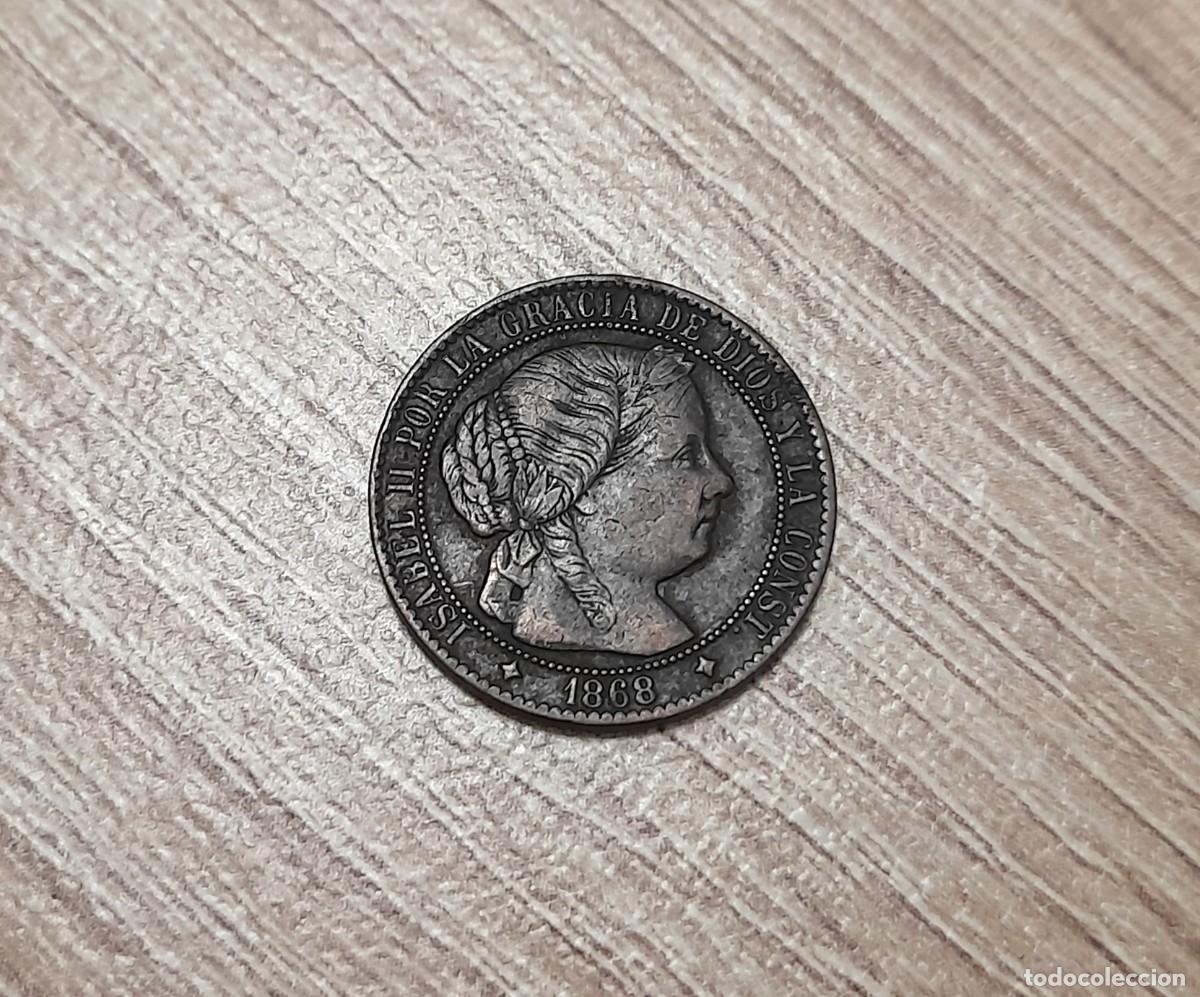 Monedas de Espa&ntilde;a: Isabel II, 1 Centimo de Escudo 1868, Jubia