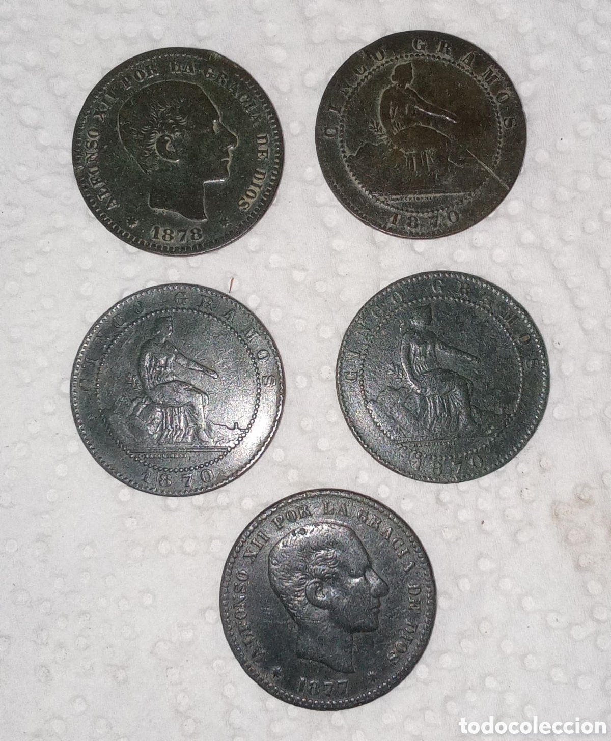 Monedas de Espa&ntilde;a: LOTE DE MONEDAS BUENA PATINA
