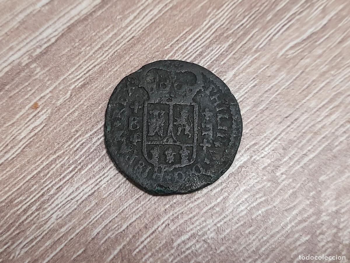 Monedas de Espa&ntilde;a: Felipe V, 2 Maravedis 1720, Burgos.