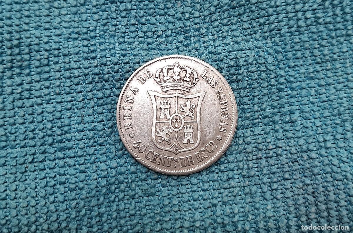 Monedas de Espa&ntilde;a: Isabel II, 40 Centimos de Escudo 1864, Madrid