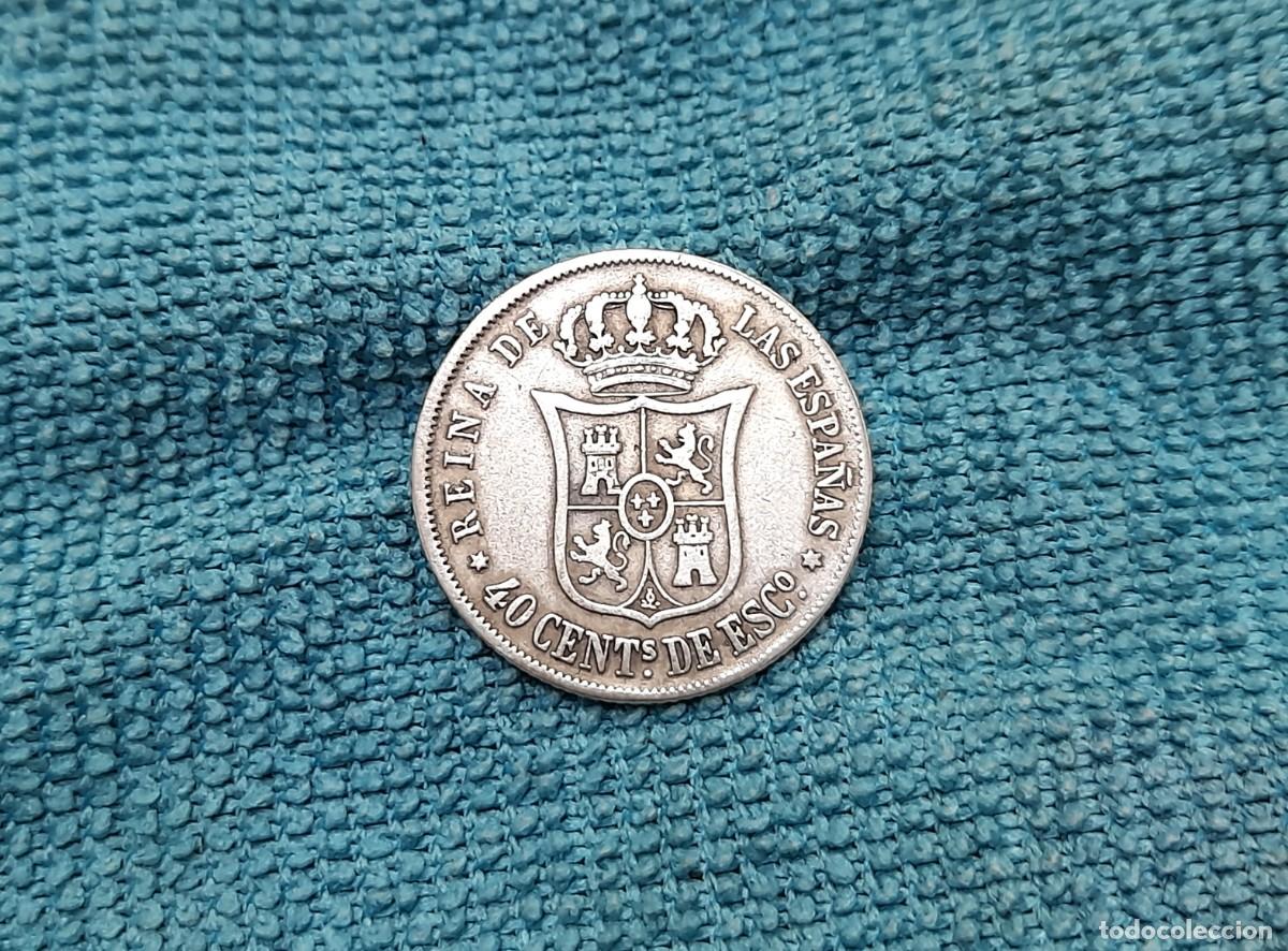 Monedas de Espa&ntilde;a: Isabel II, 40 Centimos de Escudo 1865, Madrid