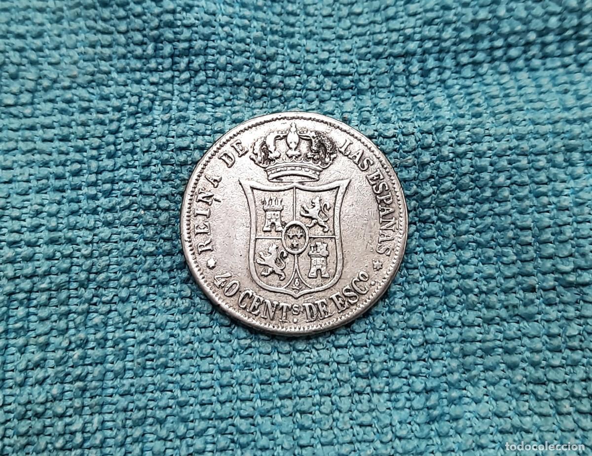 Monedas de Espa&ntilde;a: Isabel II, 40 Centimos de Escudo 1866, Madrid