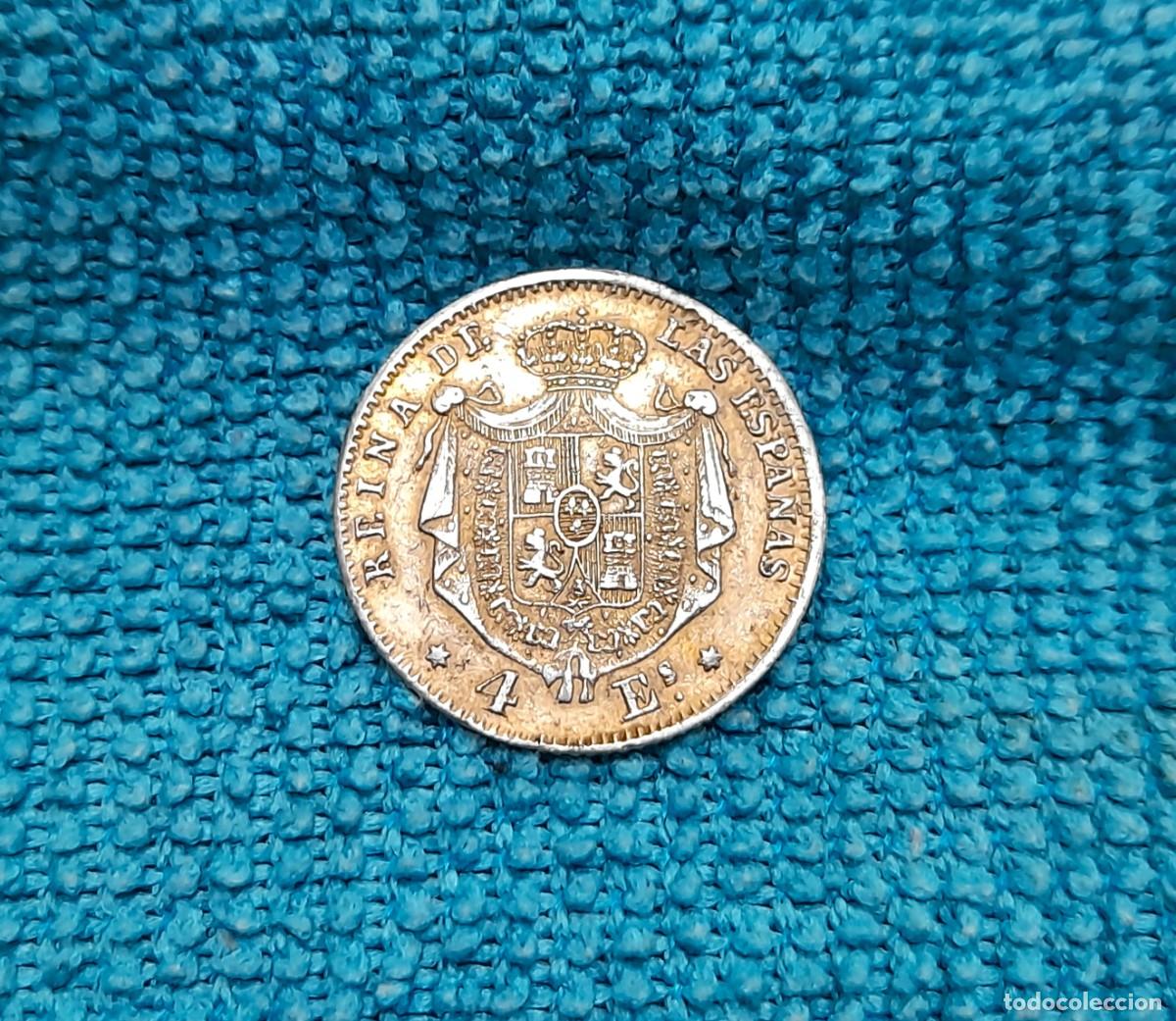 Monedas de Espa&ntilde;a: Isabel II, 4 Escudos 1867, Madrid. ESCASA!!! Leer!