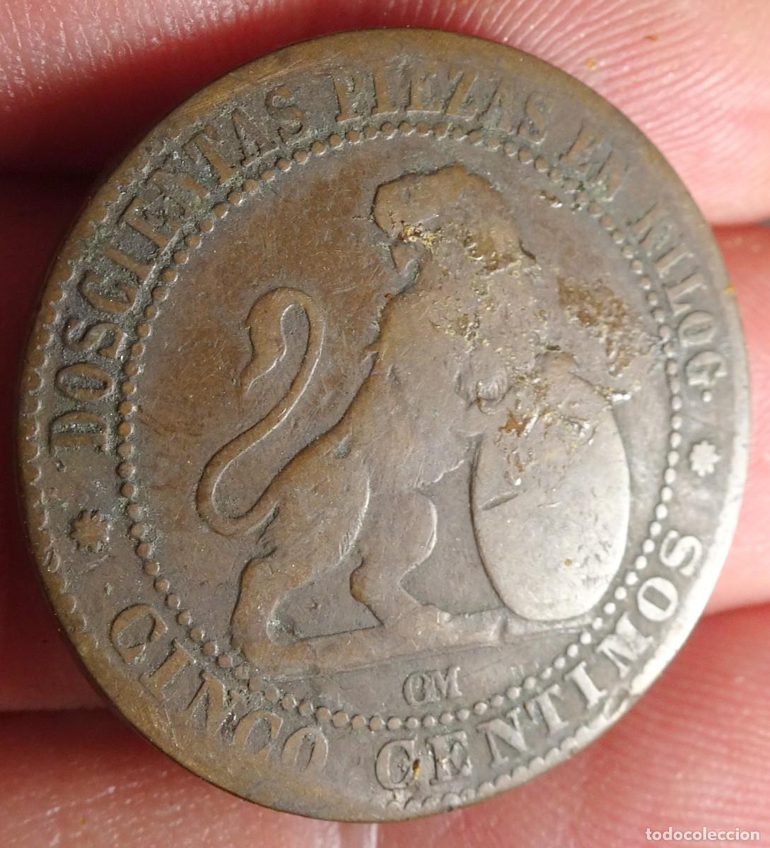 Monedas de Espa&ntilde;a: ANTIGUA MONEDA 5 CENTIMOS 1870, GOBIERNO PROVISIONAL, VER FOTOS