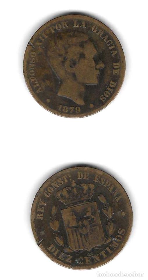 Monedas de Espa&ntilde;a: 10 c&eacute;ntimos 1879 - Alfonso XII