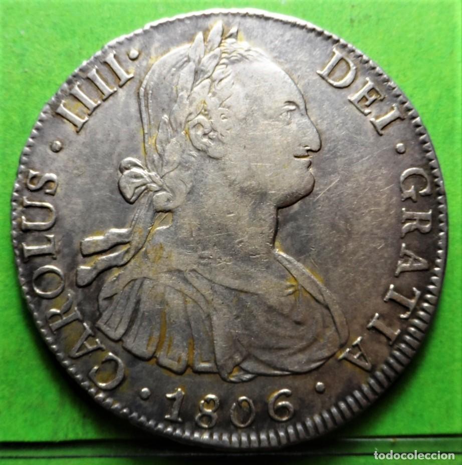 Monedas de Espa&ntilde;a: CARLOS IV, 8 Reales, POTOSI -PJ, A.C.-1012, Ag