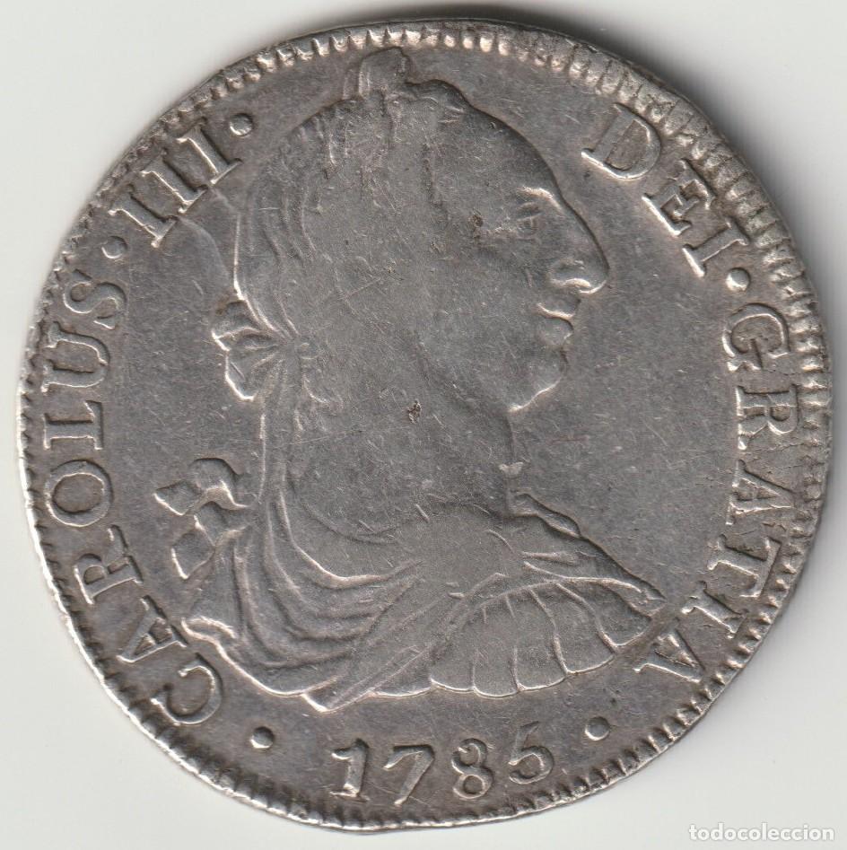 Monedas de Espa&ntilde;a: Espa&ntilde;a. 8 Reales 1785 M&eacute;xico F.M. Carlos III