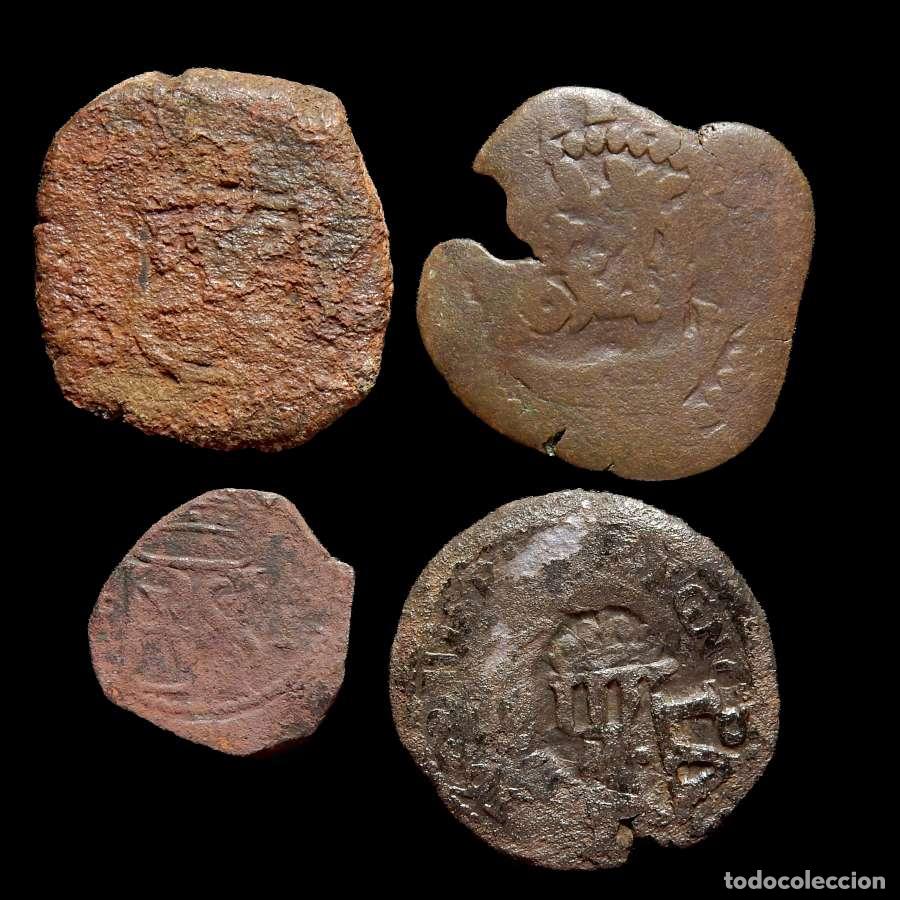 Monedas de Espa&ntilde;a: Lote de 4 monedas de los Austrias. Variados - Foto 2