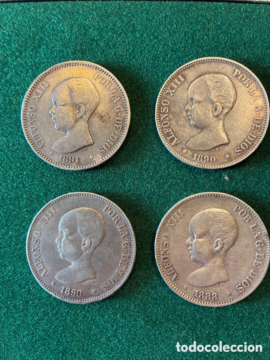 Monedas de Espa&ntilde;a: Monedes de plata de Alfonso Xlll - Foto 1