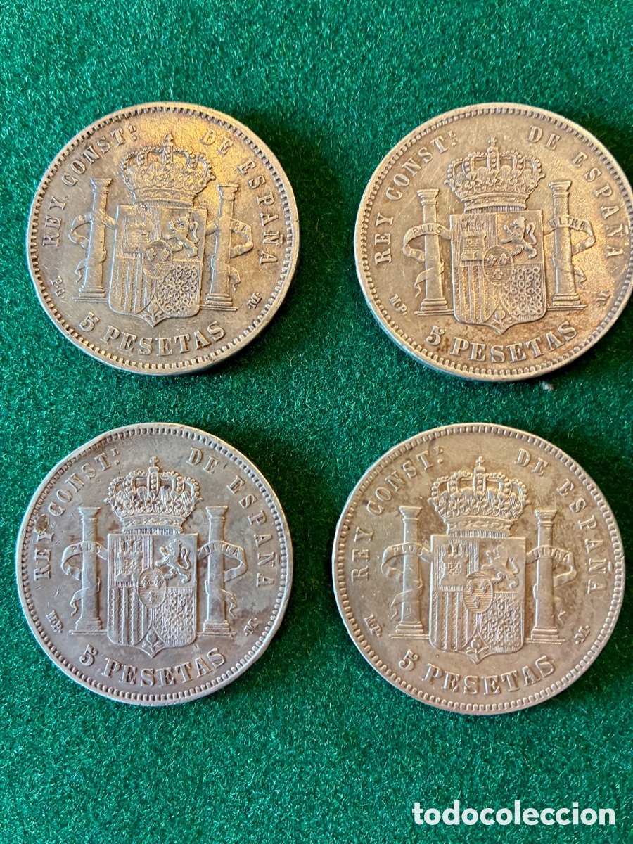 Monedas de Espa&ntilde;a: Monedes de plata de Alfonso Xlll - Foto 2