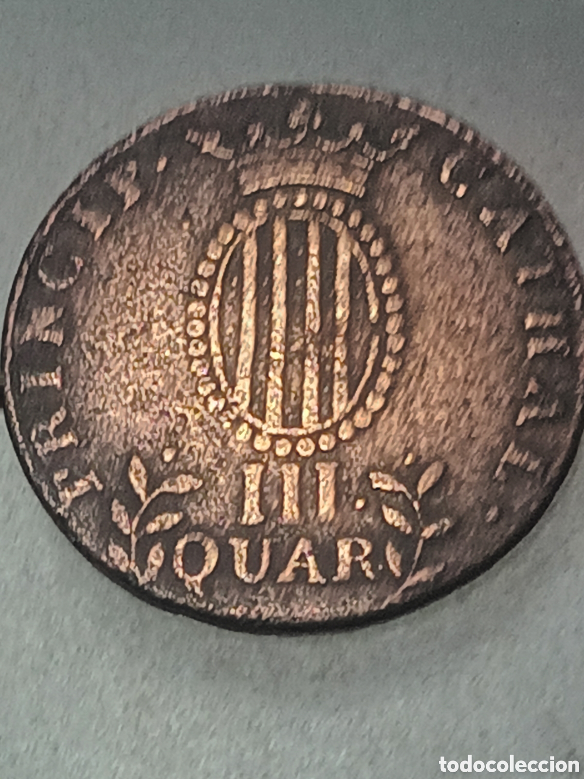 Monedas de Espa&ntilde;a: MONEDA DE 3/4 DE FERNANDO VII CATALU&Ntilde;A 1812