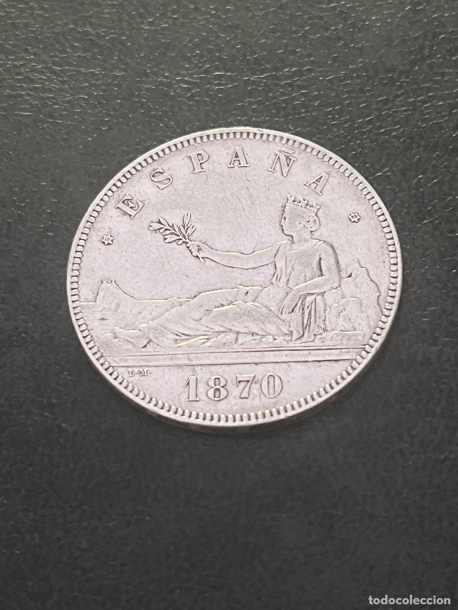 Monedas de Espa&ntilde;a: ESPA&Ntilde;A 1870. 5 pesetas de plata.