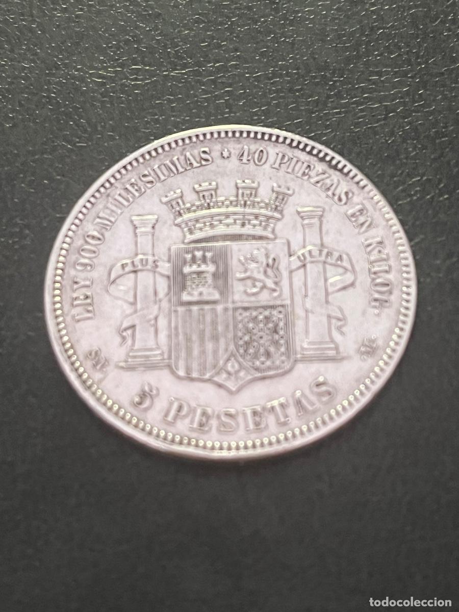 Monedas de Espa&ntilde;a: ESPA&Ntilde;A 1870. 5 pesetas de plata. - Foto 2