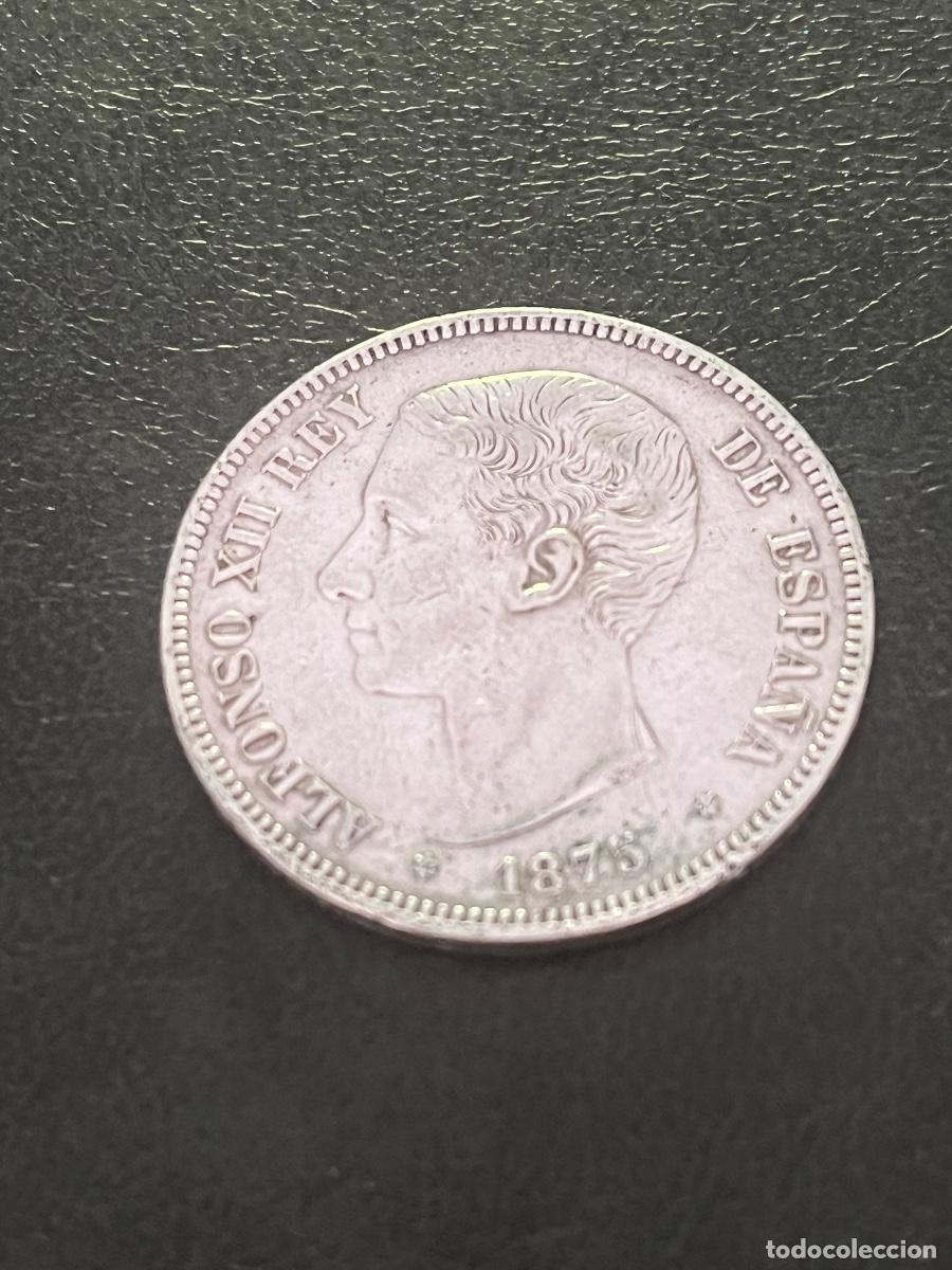 Monedas de Espa&ntilde;a: Alfonso XII. 1875 5 pesetas de plata