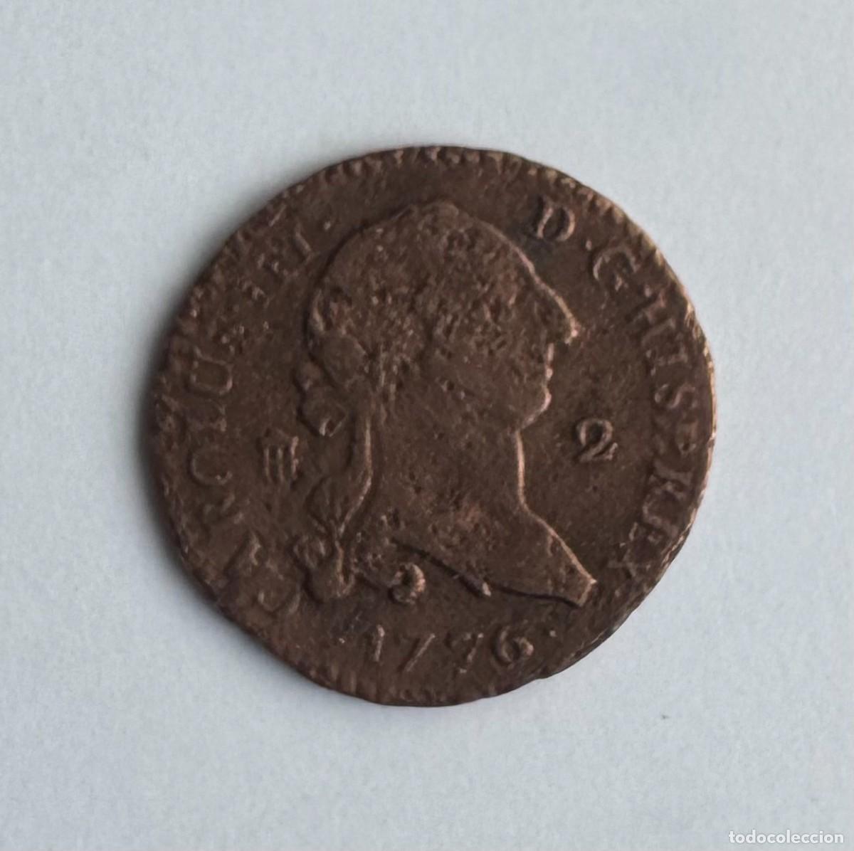 Monedas de Espa&ntilde;a: 2 MARAVED&Iacute;S CAROLUS III - CARLOS III - SEGOVIA - 1776