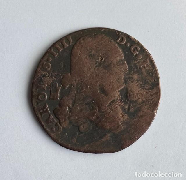 Monedas de Espa&ntilde;a: 8 MARAVED&Iacute;S CAROLUS IIII - CARLOS IV - COBRE
