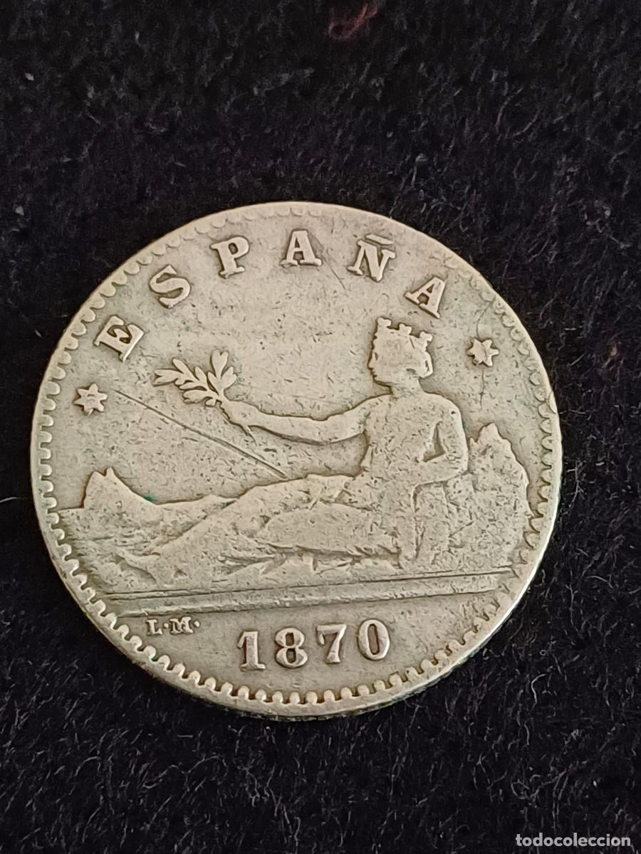Monedas de Espa&ntilde;a: MONEDA DE PLATA DE 50 C&Eacute;NTIMOS GOBIERNO PROVISIONAL 1870