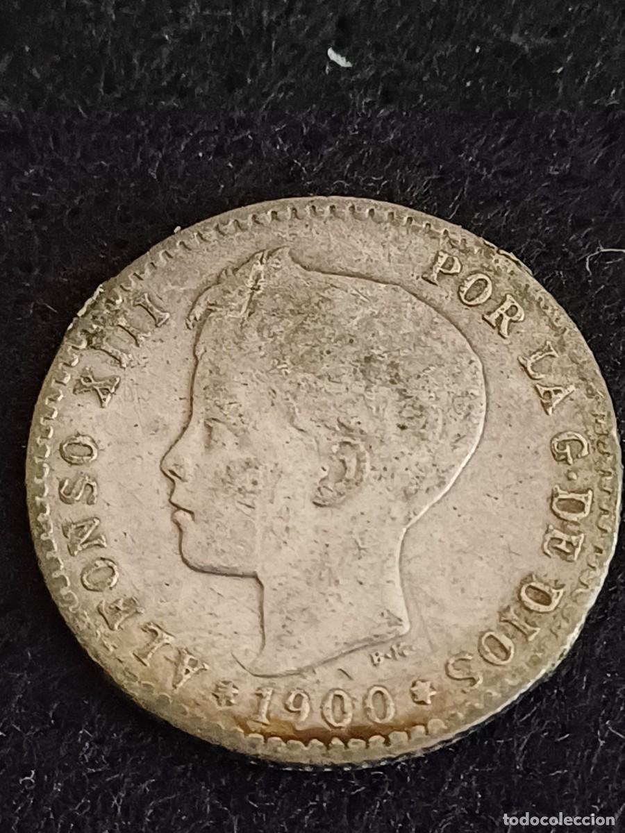 Monedas de Espa&ntilde;a: MONEDA DE PLATA DE 50 C&Eacute;NTIMOS ALFONSO XIII 1900