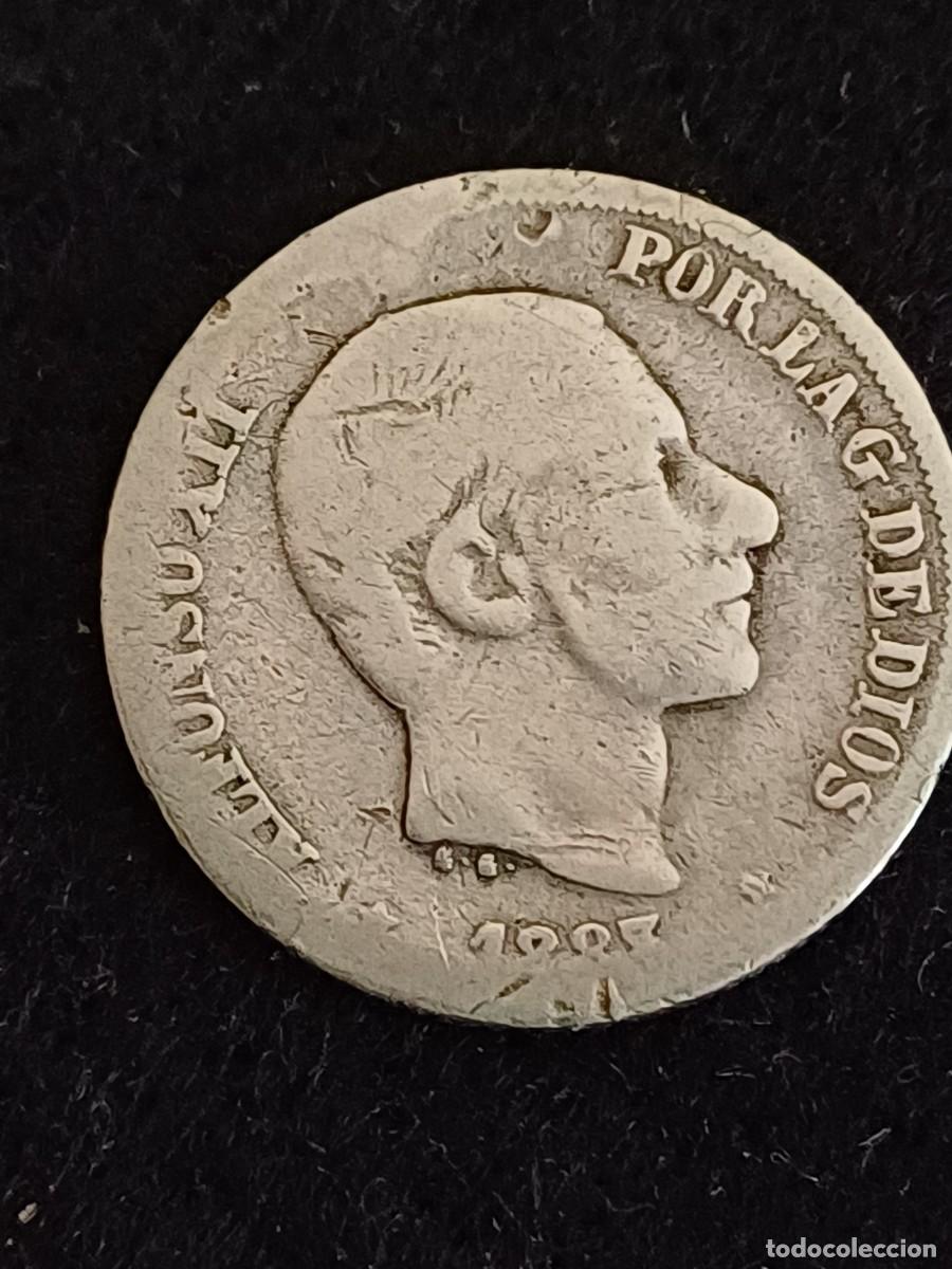 Monedas de Espa&ntilde;a: MONEDA DE PLATA DE 10 CENTAVOS DE PESO ALFONSO XII (FILIPINAS) 1883