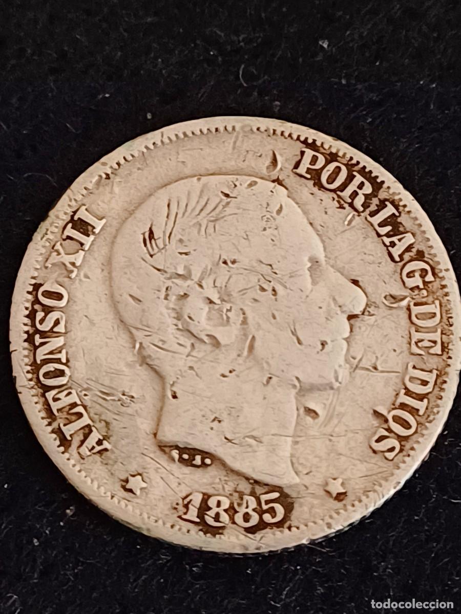 Monedas de Espa&ntilde;a: MONEDA DE PLATA DE 10 CENTAVOS DE PESO ALFONSO XII (FILIPINAS) 1885