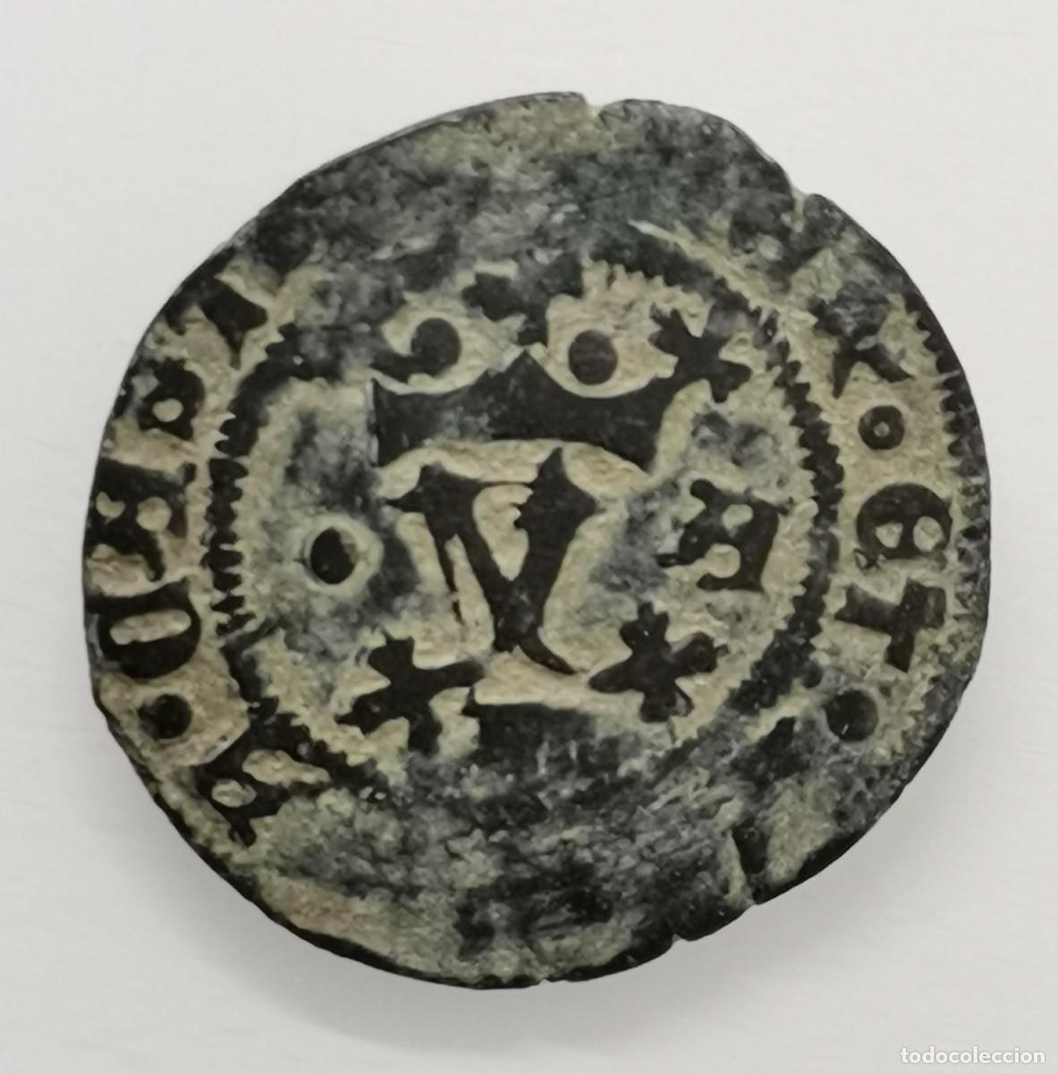 Monedas de Espa&ntilde;a: Reyes Cat&oacute;licos - Blanca de Segovia - 1/2 Maraved&iacute;. A&ntilde;o 1543-50.