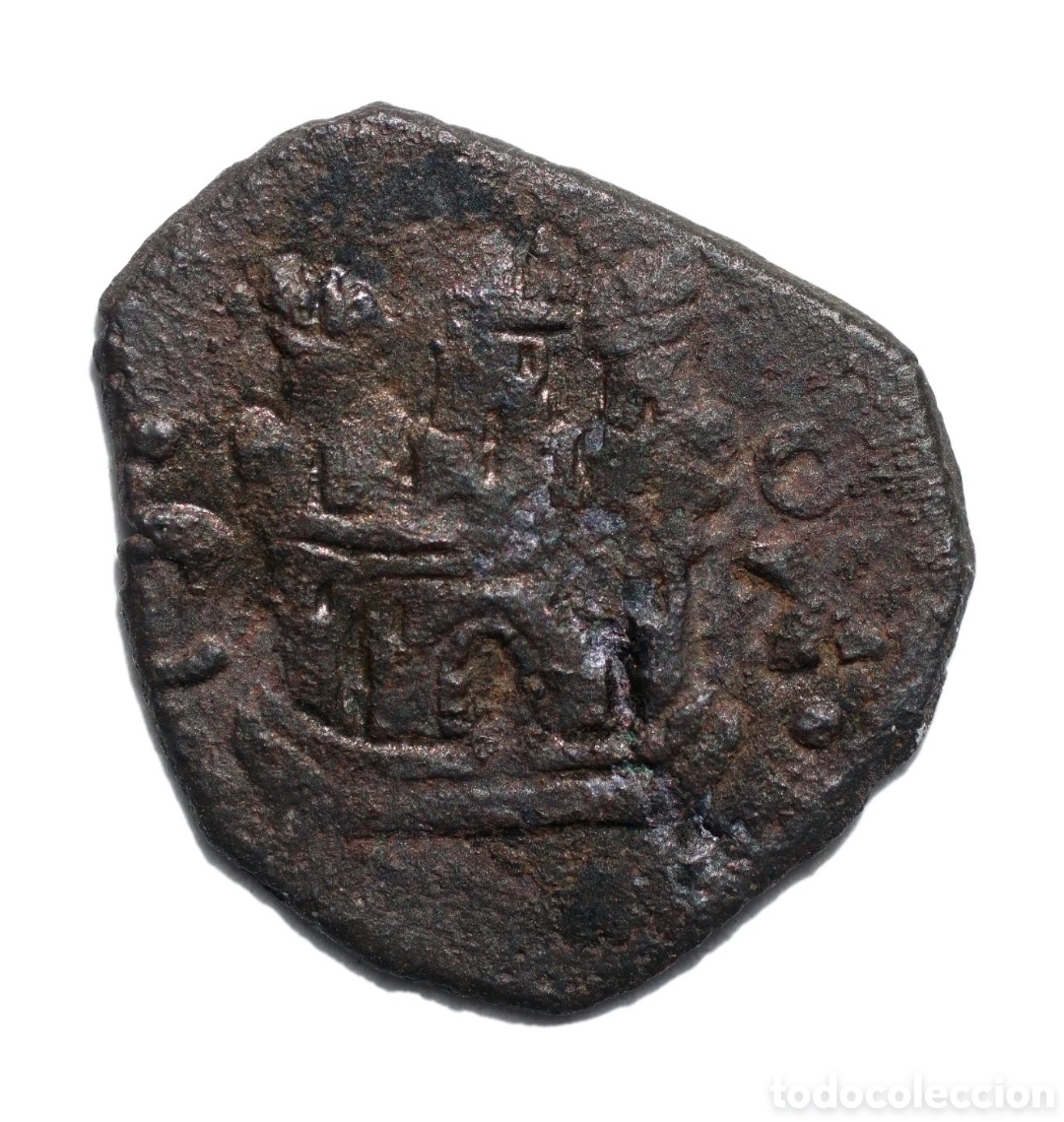 Monedas de Espa&ntilde;a: BLANCA FELIPE II CUENCA X - Foto 2