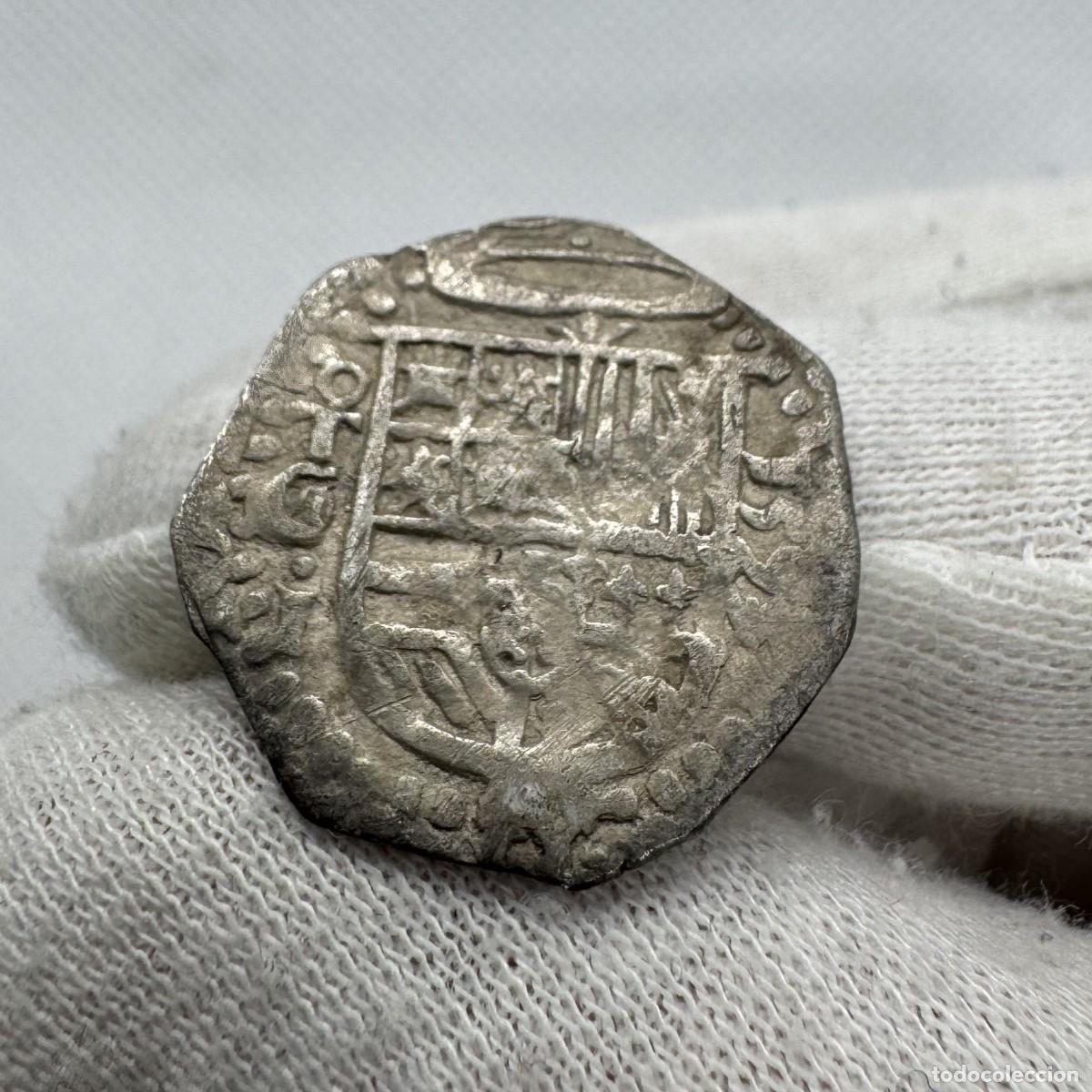 Monedas de Espa&ntilde;a: Felipe II (1566-1598). 1 real. 1593/2. Toledo. C/Ⓜ. (AC-No cita). (Jarabo-Sanahuja-No cita). 3,31g.