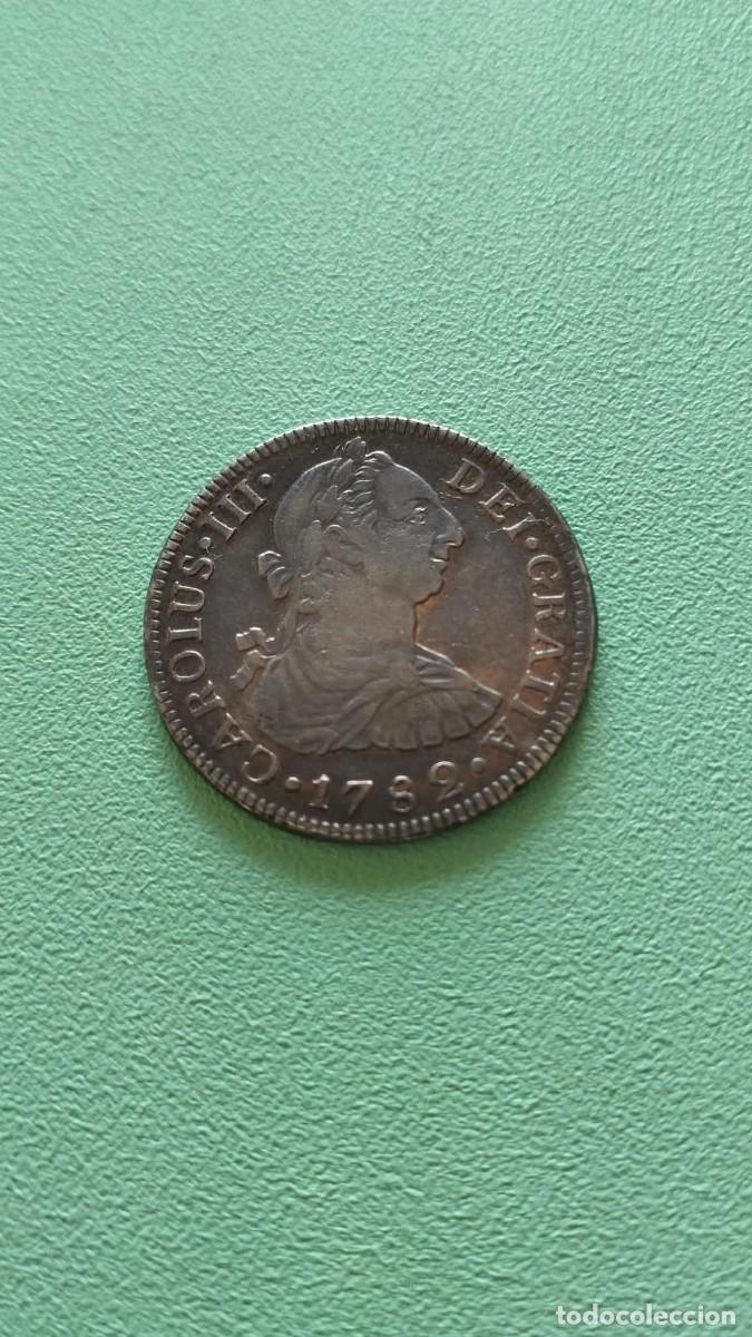 Monedas de Espa&ntilde;a: Moneda de 2 reales de 1782, Mexico F.F.