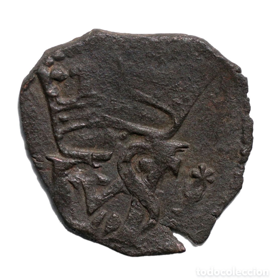 Monedas de Espa&ntilde;a: CURIOSA BLANCA FELIPE II CUENCA ERROR DE ACU&Ntilde;ACI&Oacute;N