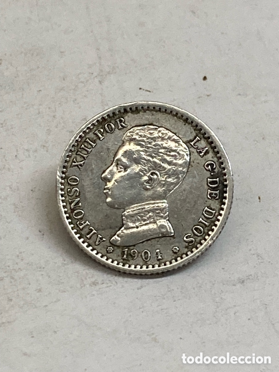 Monedas de Espa&ntilde;a: Moneda de plata 50 Cent 1904