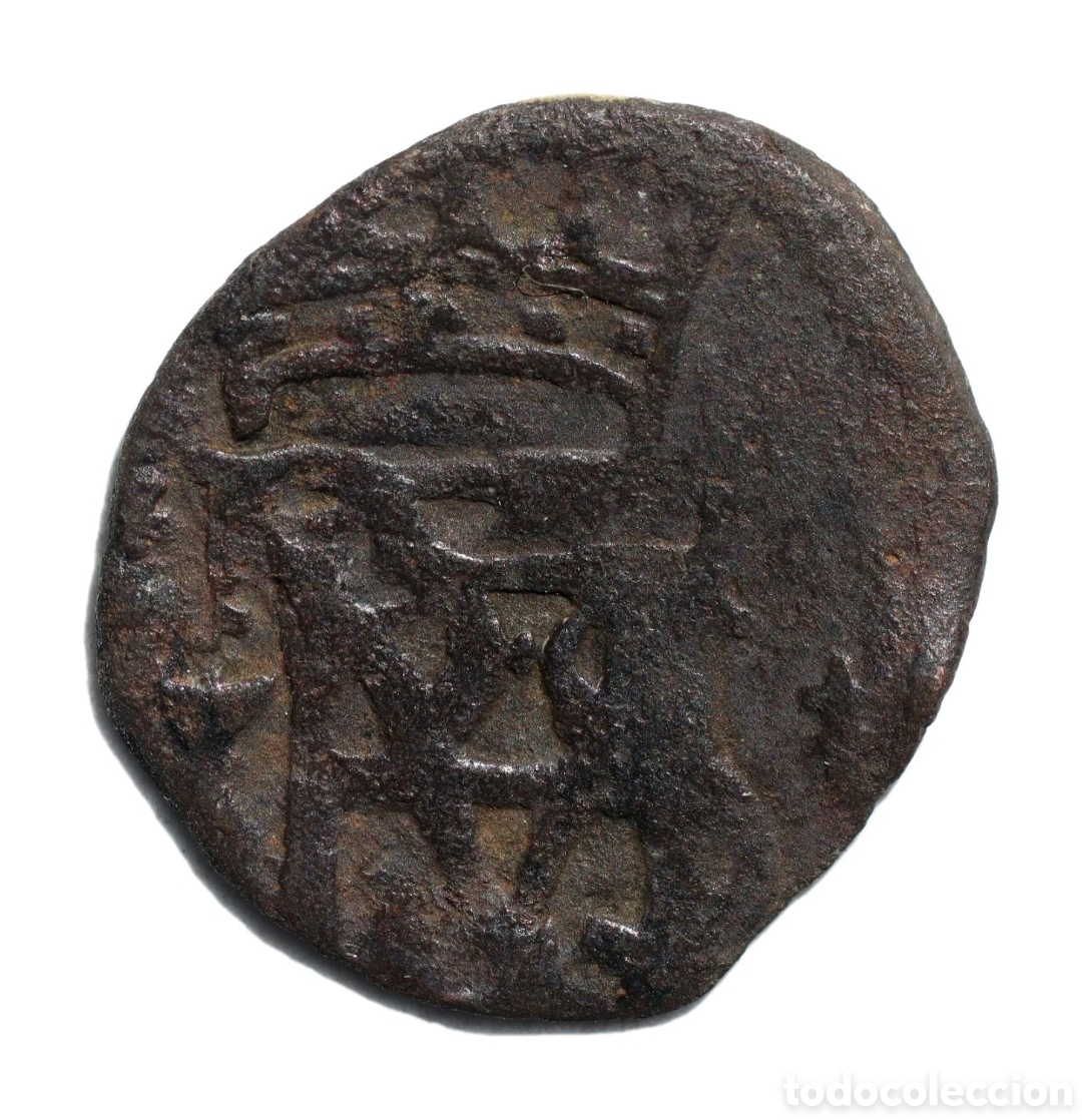 Monedas de Espa&ntilde;a: CURIOSA BLANCA FELIPE II CUENCA ERROR DE ACU&Ntilde;ACI&Oacute;N