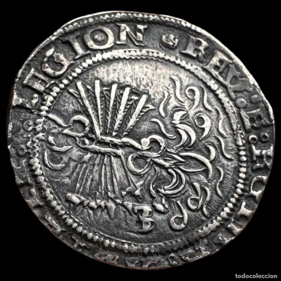 Monedas de Espa&ntilde;a: Reyes Cat&oacute;licos (1474-1504). 4 reales. Burgos. (AC-Nocita). (L&oacute;pez de la Fuente-Nocita). 12,42g.