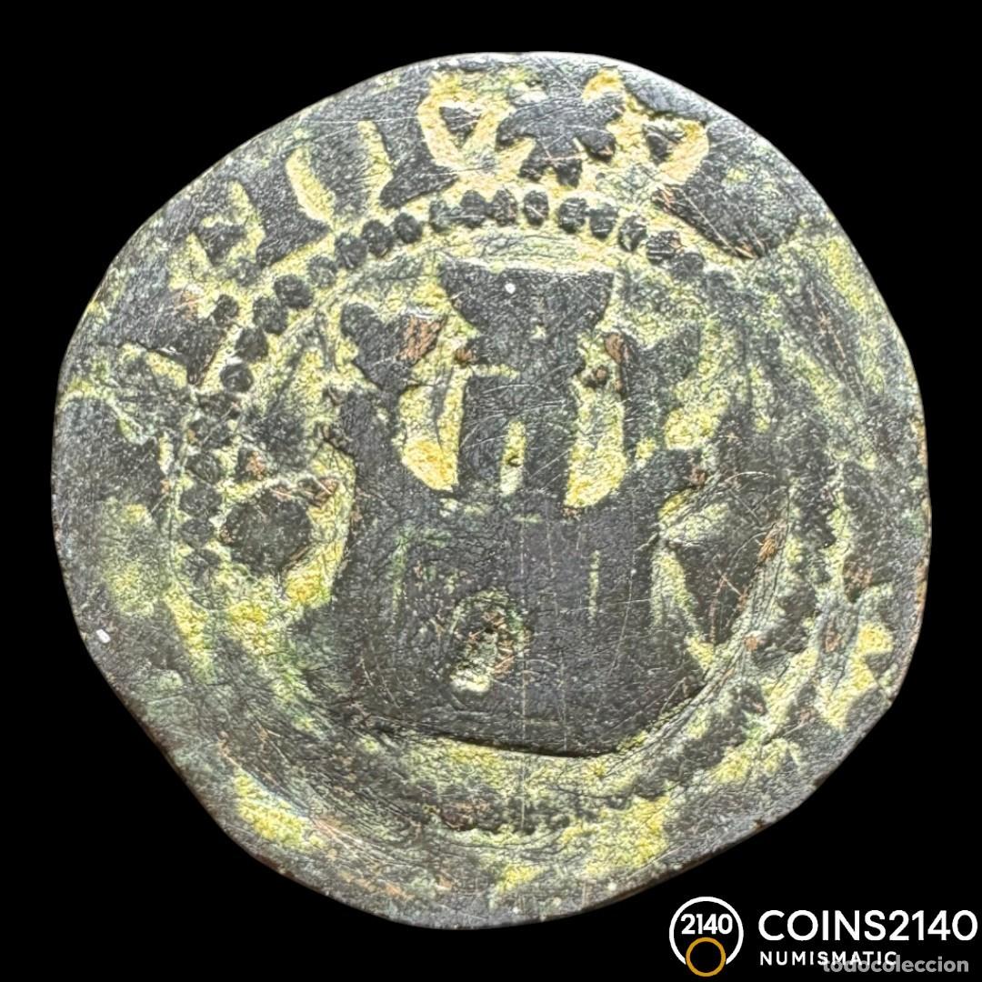 Monedas de Espa&ntilde;a: Felipe II (1566-1598). 2 maraved&iacute;s. S/F. Coru&ntilde;a. V. (AC-54). (Jarabo-Sanahuja-A57). 5,23g.