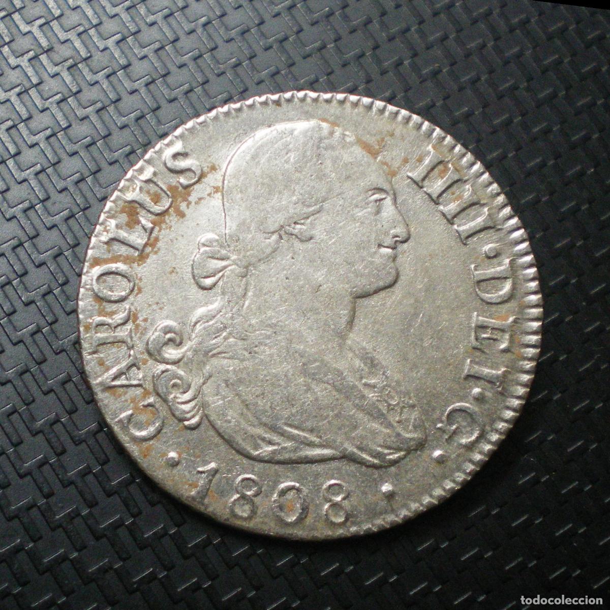 Monedas de Espa&ntilde;a: CARLOS IV - 2 REALES de PLATA 1808 MADRID