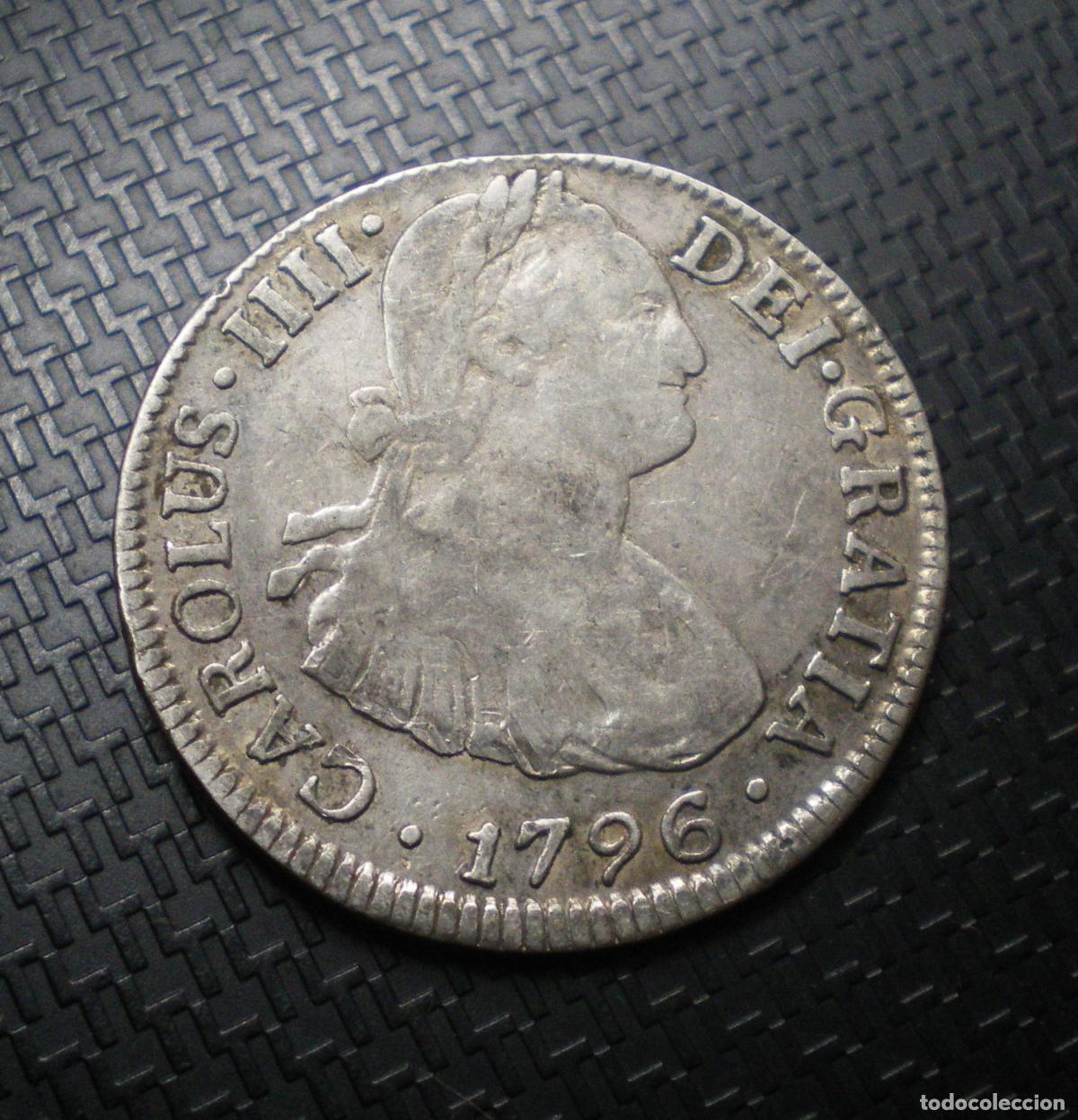 Monedas de Espa&ntilde;a: CARLOS IV - 2 REALES de PLATA 1796 MEXICO