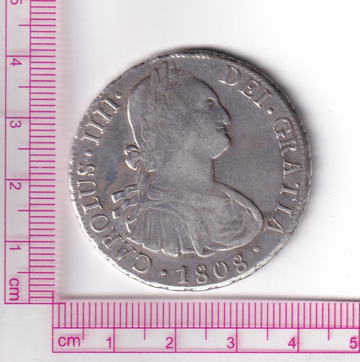 Monedas de Espa&ntilde;a: CRE4920 MONEDA ESPA&Ntilde;A CARLOS IV 8 REALES 1808 LIMA IJ