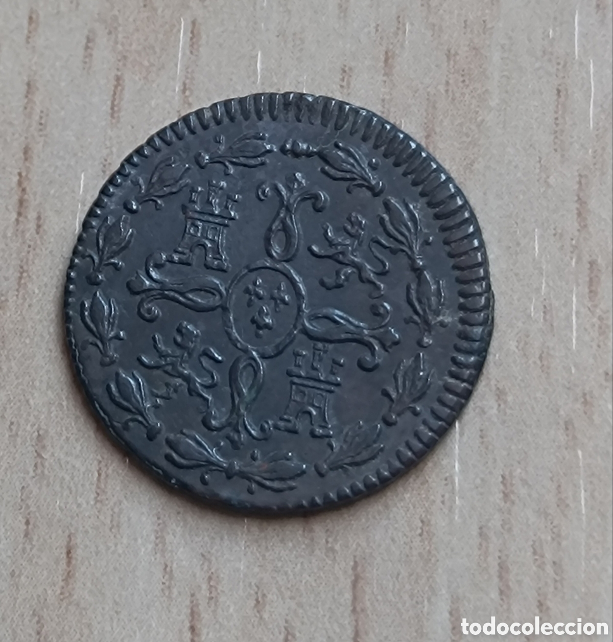 Monedas de Espa&ntilde;a: 2 maravedis Fernando VII 1819 Jubia