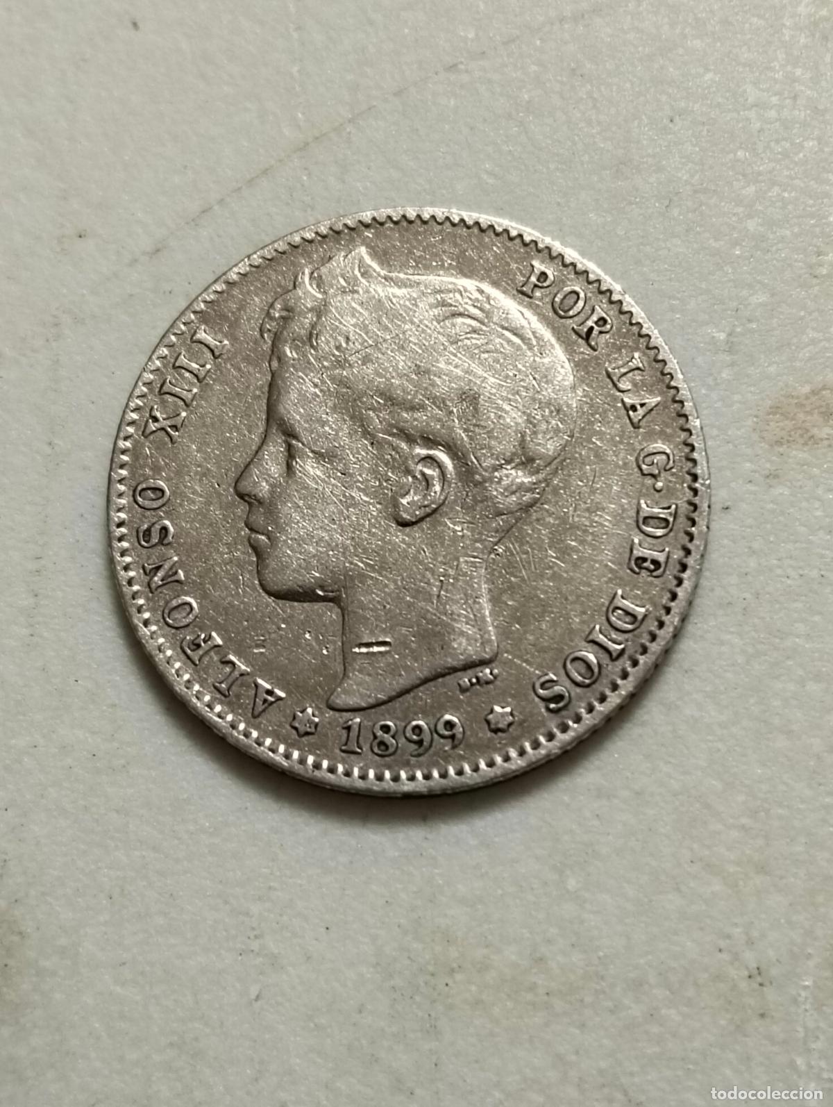 Monedas de Espa&ntilde;a: MONEDA DE PLATA UNA PESETA 1899, ALFONSO XIII