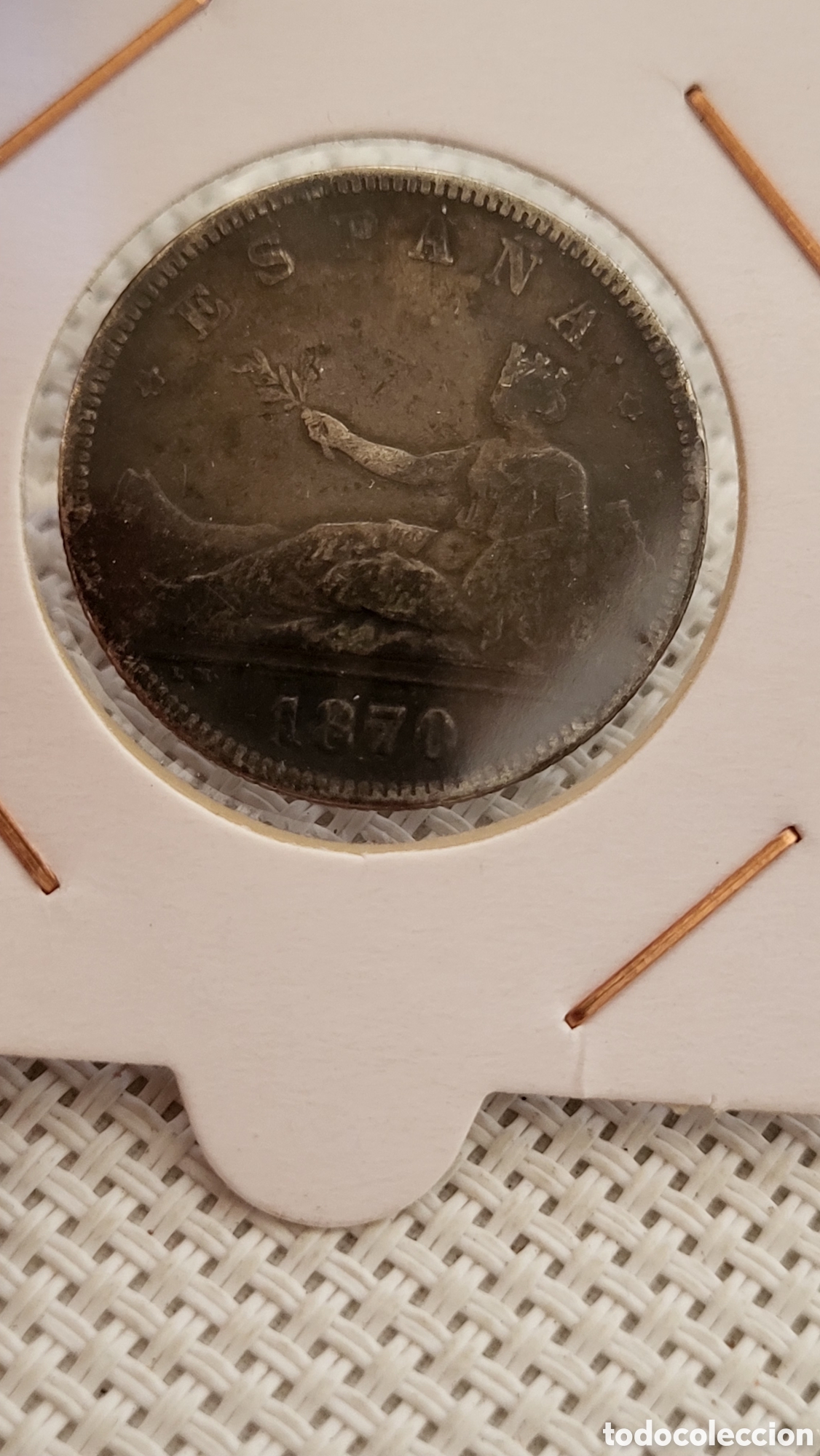 Monedas de Espa&ntilde;a: Moneda plata 2 pesetas Govierno Provisional 1870