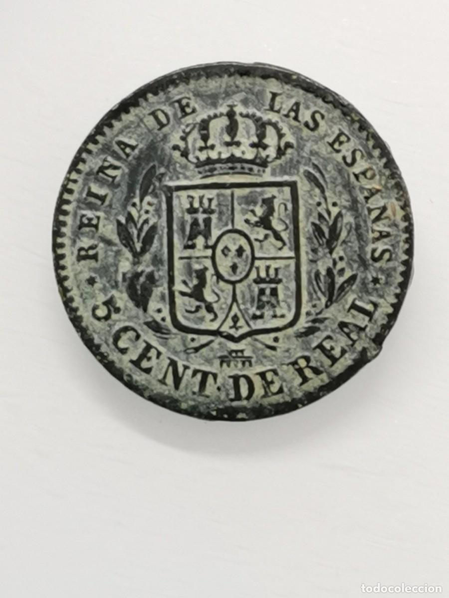 Monedas de Espa&ntilde;a: ISABEL II - 5 C&Eacute;NTIMOS DE REAL - 1858 - SEGOVIA. - Foto 6
